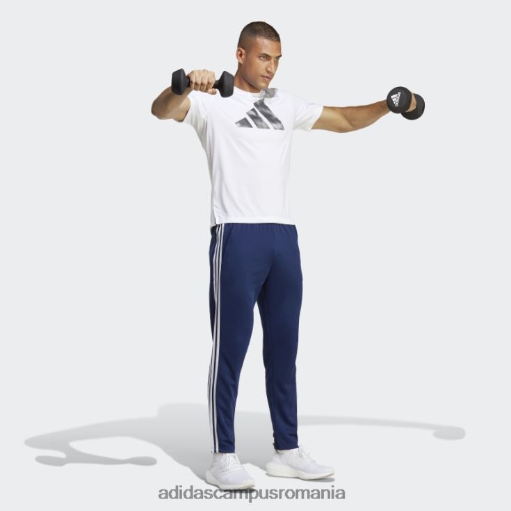 adidas campus romania train essentials pantaloni de jogging de antrenament cu 3 dungi albastru închis bărbați albastru închis/alb J266N213094
