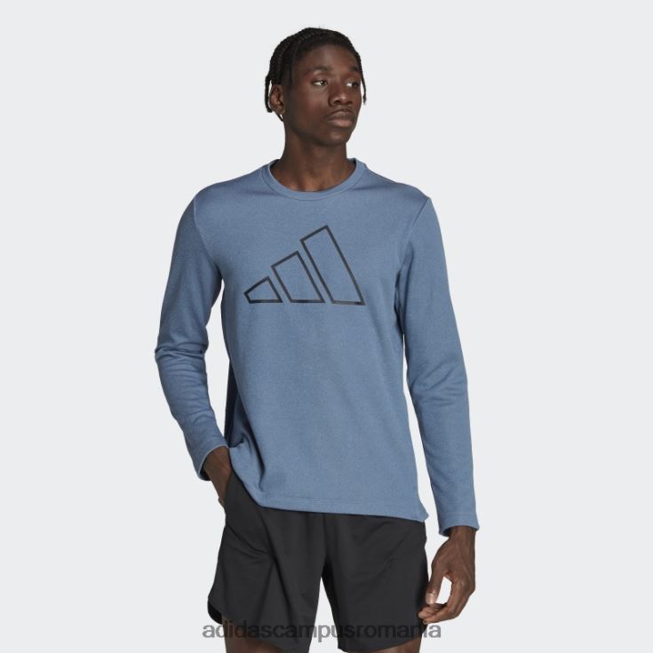 adidas campus romania tren de oțel icoane 3 bar logo hanorac echipaj de antrenament bărbați oţel J266N215274