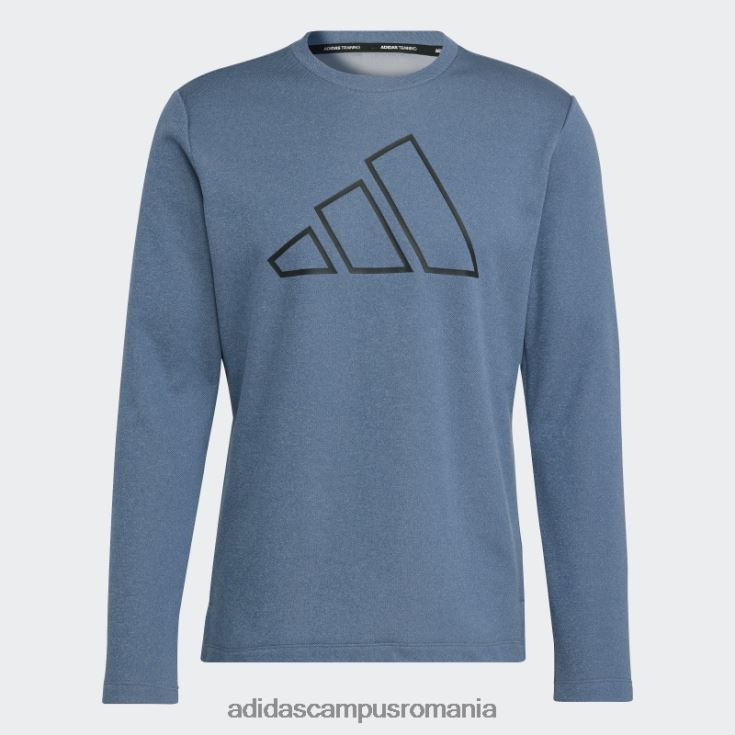 adidas campus romania tren de oțel icoane 3 bar logo hanorac echipaj de antrenament bărbați oţel J266N215274