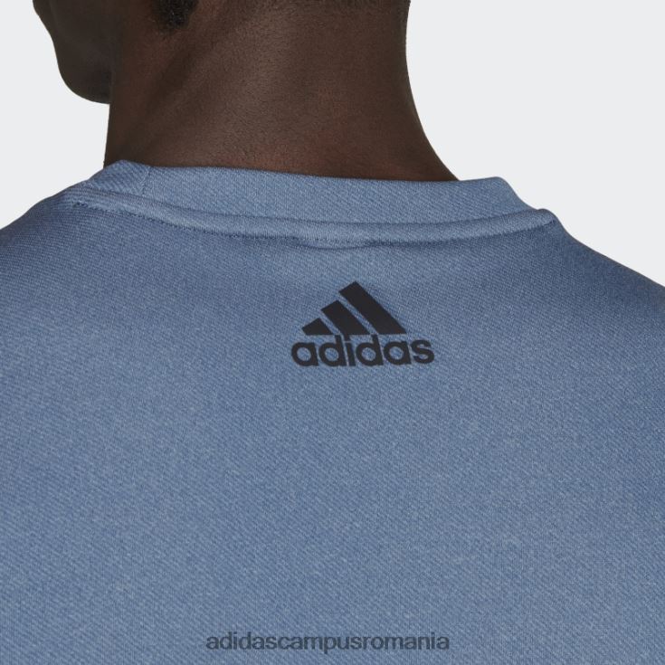 adidas campus romania tren de oțel icoane 3 bar logo hanorac echipaj de antrenament bărbați oţel J266N215274