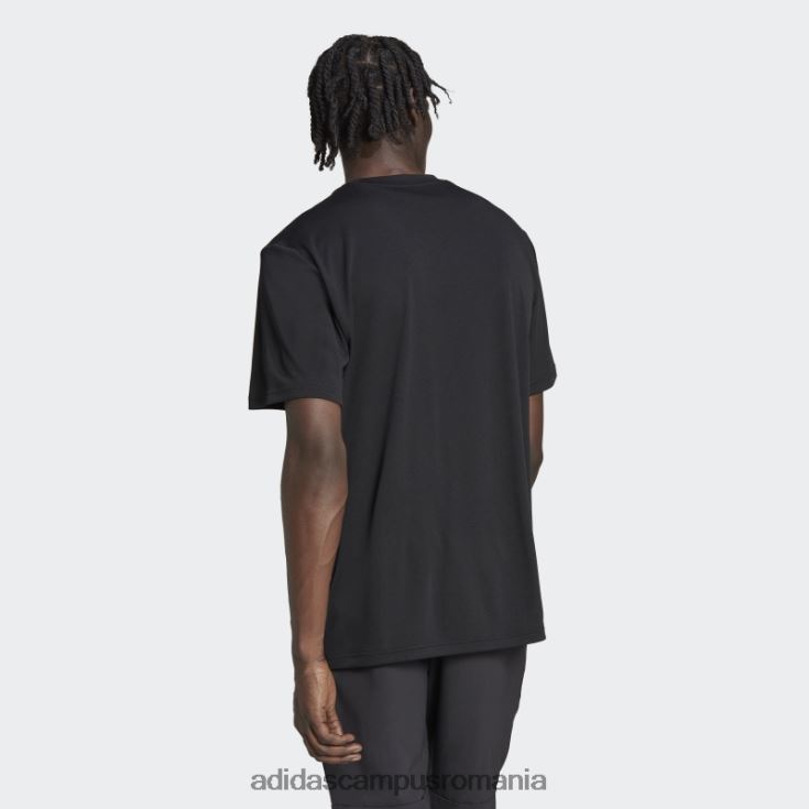 adidas campus romania tren esențiale făcut pentru a fi refăcut tricou de antrenament negru bărbați negru J266N214012