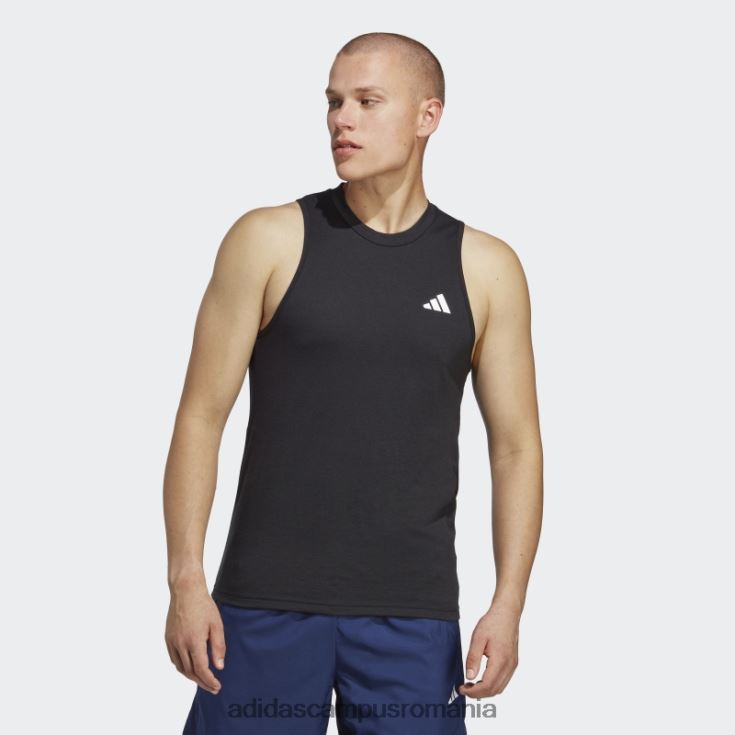 adidas campus romania tren esențiale feelready trening maiou negru adidas bărbați alb negru J266N213428