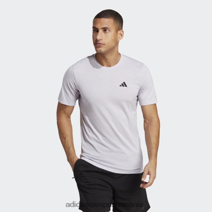 adidas campus romania tren esențiale feelready tricou de antrenament zori argintii bărbați zori argintii/negru J266N26061