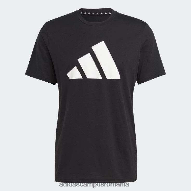adidas campus romania tren essentials feelready logo tricou de antrenament alb elegant bărbați alb negru J266N2853