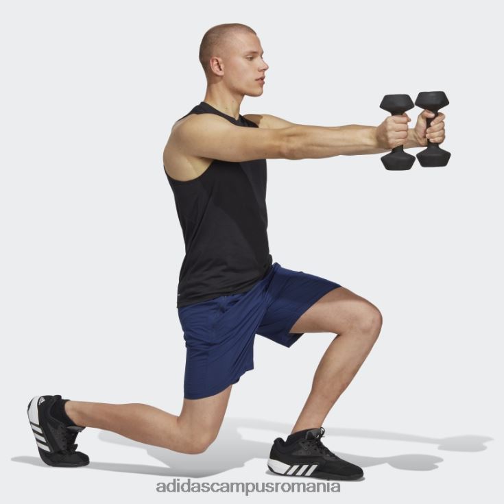 adidas campus romania tren essentials feelready training tricou fără mâneci negru bărbați alb negru J266N25269