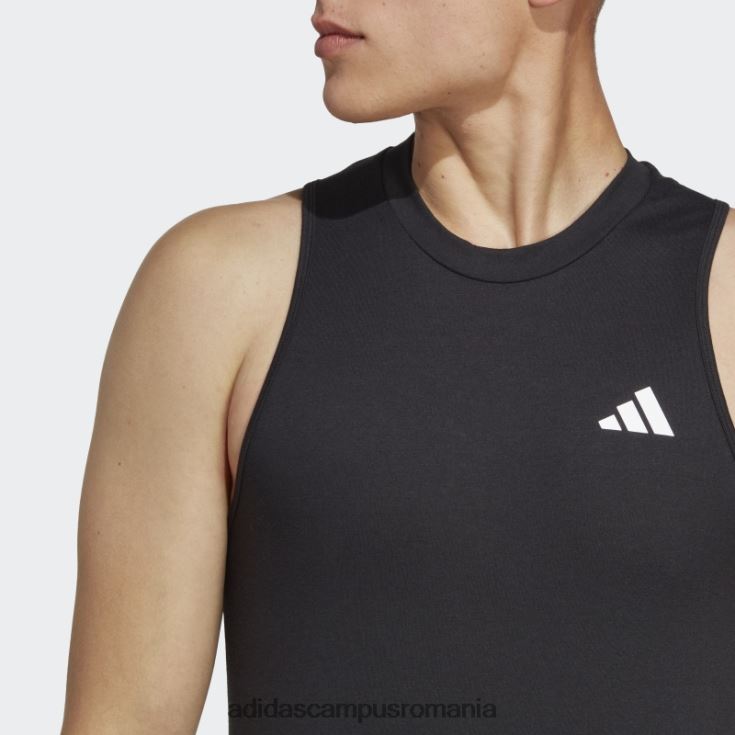 adidas campus romania tren essentials feelready training tricou fără mâneci negru bărbați alb negru J266N25269