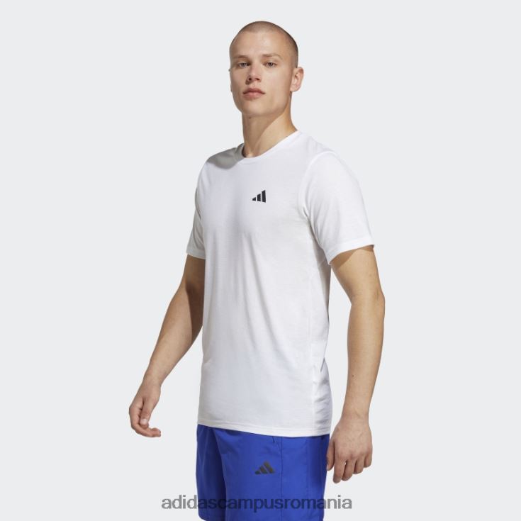 adidas campus romania tren essentials feelready tricou de antrenament alb bărbați alb negru J266N25318
