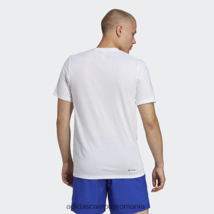 adidas campus romania tren essentials feelready tricou de antrenament alb bărbați alb negru J266N25318