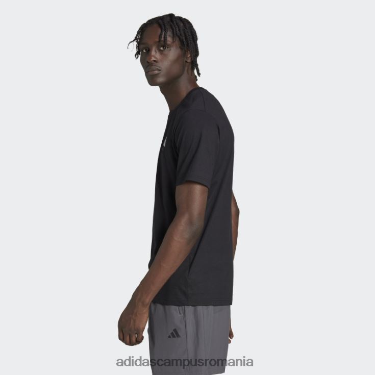 adidas campus romania tren essentials feelready tricou de antrenament negru bărbați alb negru J266N25665