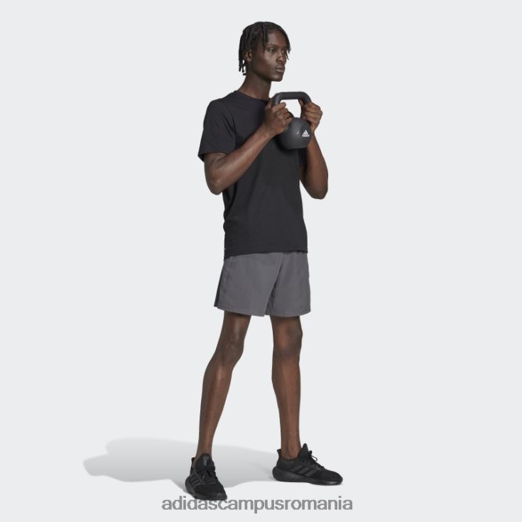 adidas campus romania tren essentials feelready tricou de antrenament negru bărbați alb negru J266N25665