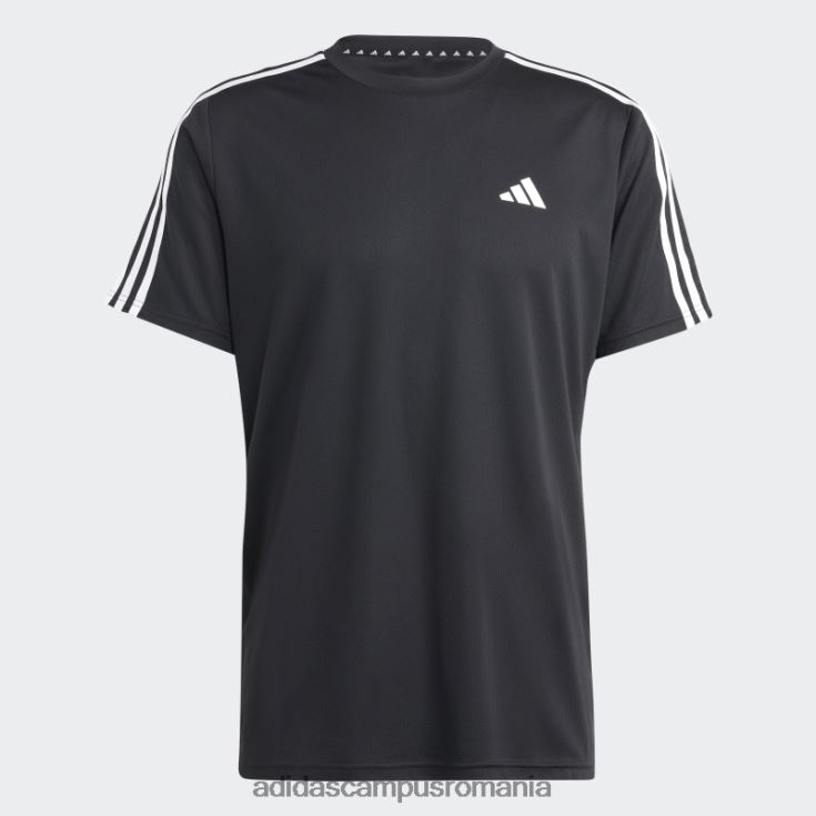 adidas campus romania tren essentials tricou de antrenament cu 3 dungi negru bărbați alb negru J266N213466