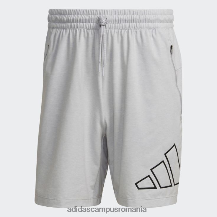 adidas campus romania tren icons 3-bar pantaloni scurți de antrenament gri adidas bărbați gri J266N214712