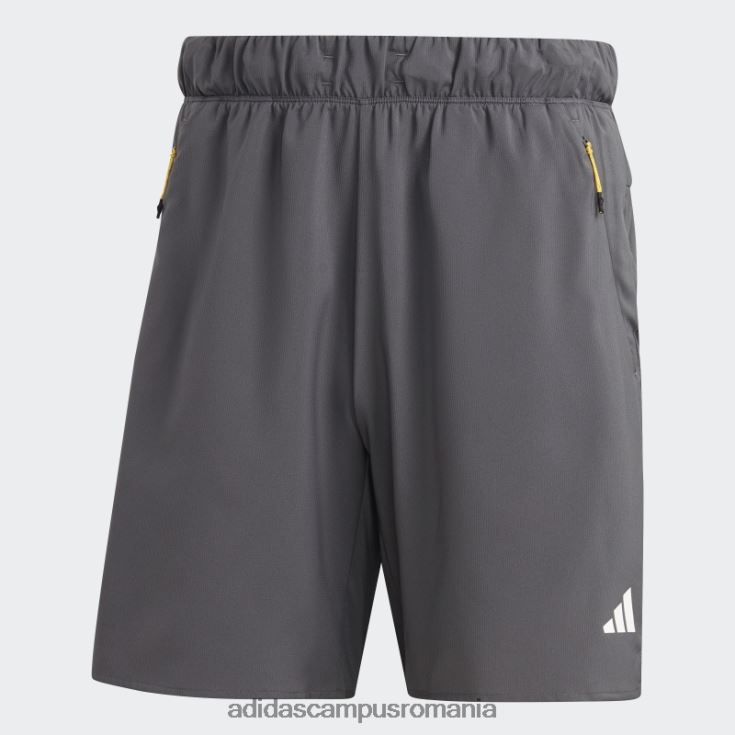 adidas campus romania tren icons pantaloni scurți de antrenament cu 3 dungi gri bărbați gri J266N25467