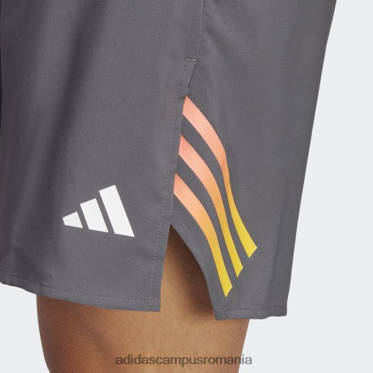 adidas campus romania tren icons pantaloni scurți de antrenament cu 3 dungi gri bărbați gri J266N25467