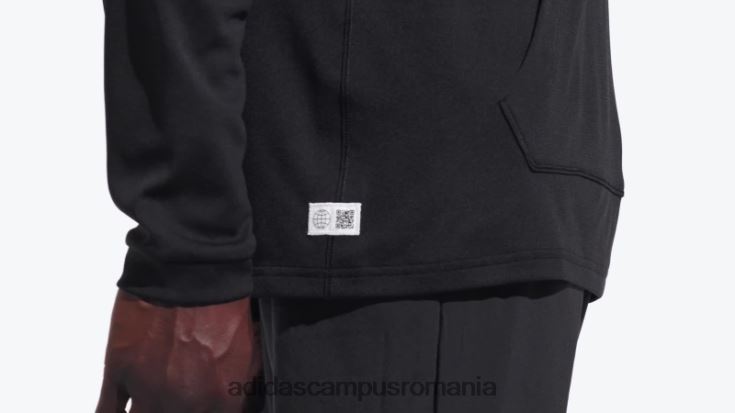 adidas campus romania tren negru esențiale făcut pentru a fi refăcut antrenament hanorac cu mânecă lungă adidas bărbați negru J266N213905