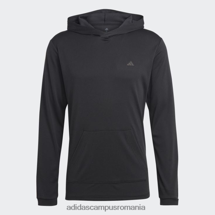 adidas campus romania tren negru esențiale făcut pentru a fi refăcut antrenament hanorac cu mânecă lungă adidas bărbați negru J266N213905