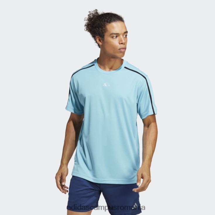 adidas campus romania tricou albastru de bază pentru antrenament bărbați albastru/negru/transparent J266N25525