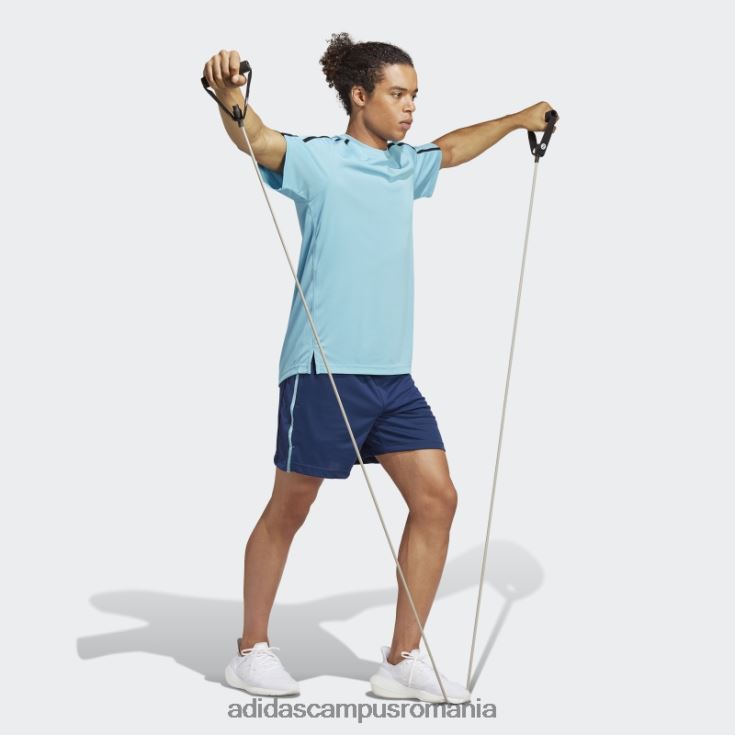 adidas campus romania tricou albastru de bază pentru antrenament bărbați albastru/negru/transparent J266N25525