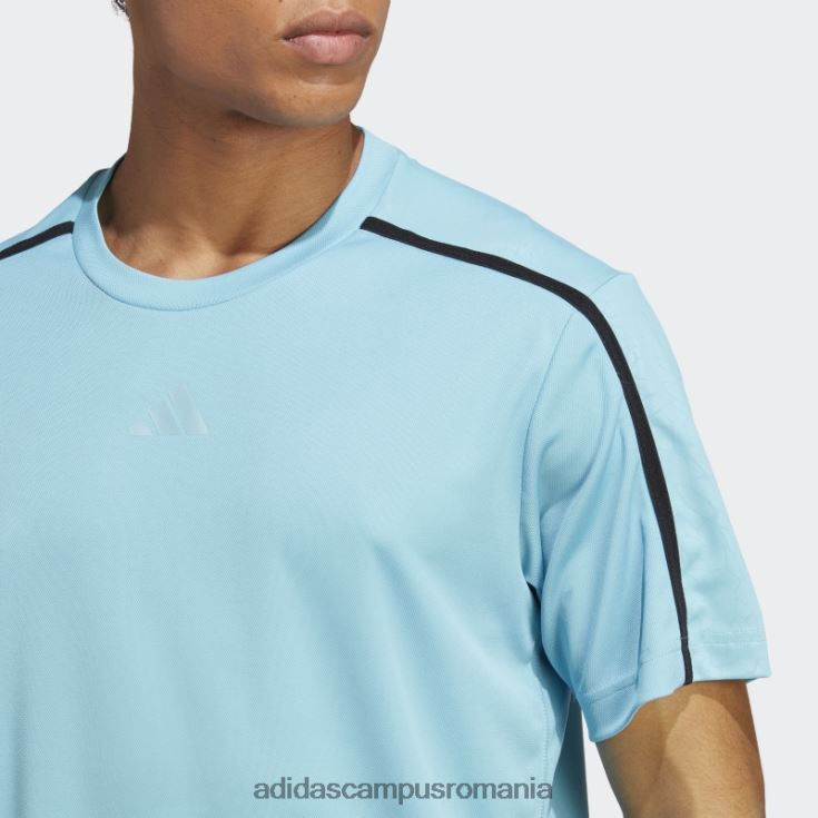 adidas campus romania tricou albastru de bază pentru antrenament bărbați albastru/negru/transparent J266N25525