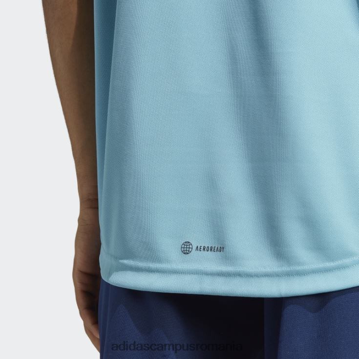 adidas campus romania tricou albastru de bază pentru antrenament bărbați albastru/negru/transparent J266N25525