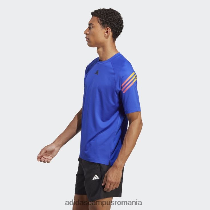 adidas campus romania tricou antrenament cu 3 dungi albastru bărbați albastru J266N213934