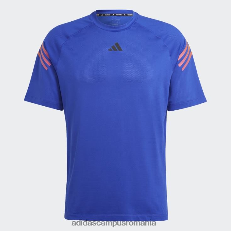 adidas campus romania tricou antrenament cu 3 dungi albastru bărbați albastru J266N213934