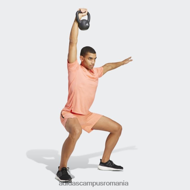 adidas campus romania tricou cu imprimeu pu antrenament coral adidas bărbați coral J266N25766