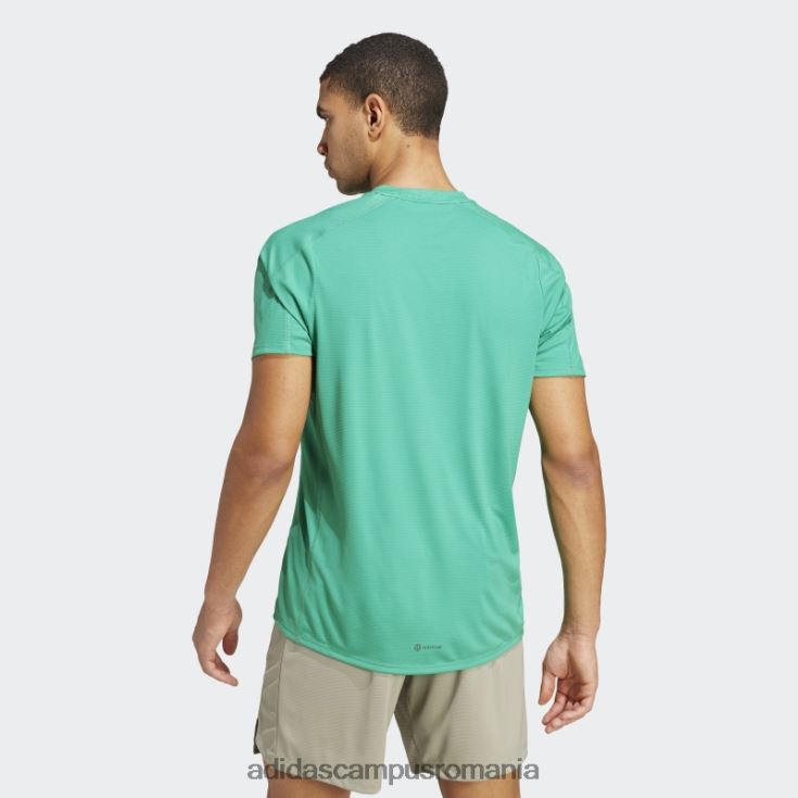 adidas campus romania tricou cu imprimeu pu antrenament curte verde bărbați verde curte J266N25767
