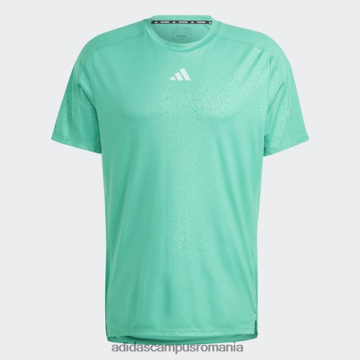 adidas campus romania tricou cu imprimeu pu antrenament curte verde bărbați verde curte J266N25767
