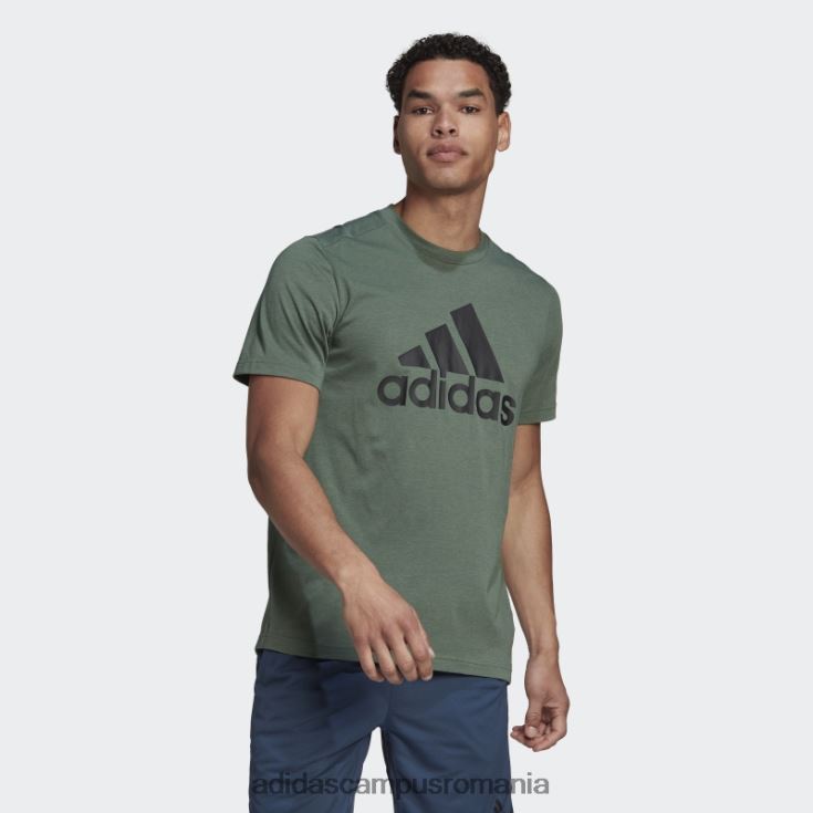 adidas campus romania tricou cu logo sport green oxide aeroready design 2 move feelready bărbați oxid verde/negru J266N25110