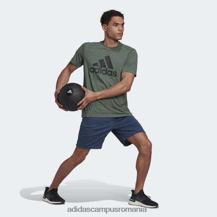 adidas campus romania tricou cu logo sport green oxide aeroready design 2 move feelready bărbați oxid verde/negru J266N25110