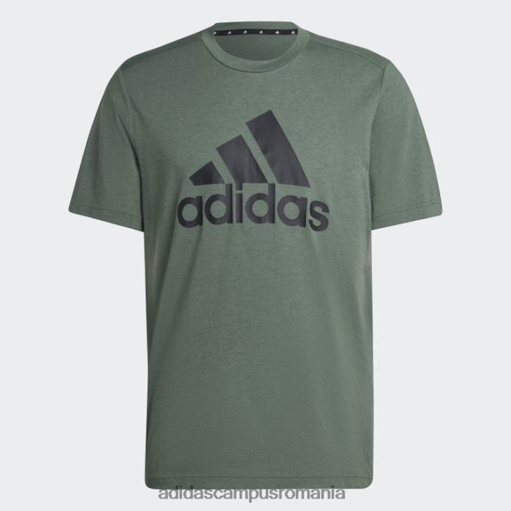adidas campus romania tricou cu logo sport green oxide aeroready design 2 move feelready bărbați oxid verde/negru J266N25110
