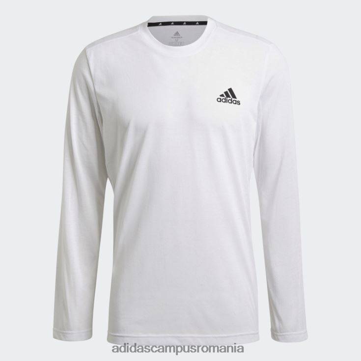 adidas campus romania tricou cu mânecă lungă aeroready design 2 move feelready sport alb bărbați alb J266N26614