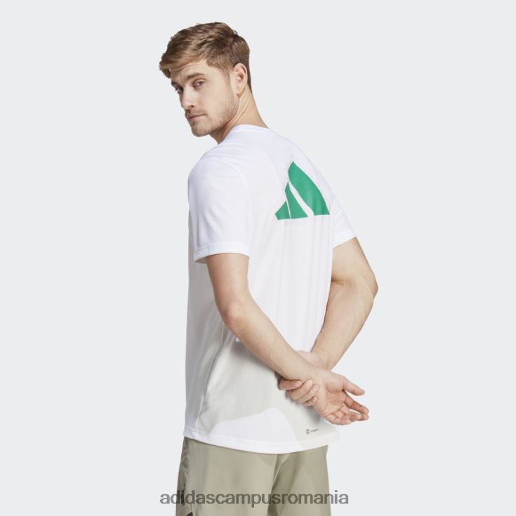 adidas campus romania tricou cu sigla baza antrenamentului alb bărbați alb/transparent J266N214510