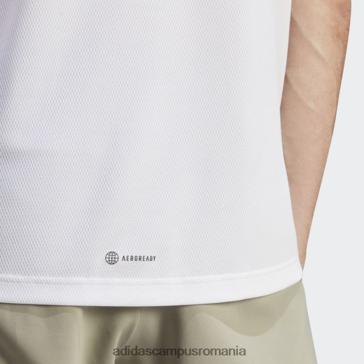 adidas campus romania tricou cu sigla baza antrenamentului alb bărbați alb/transparent J266N214510