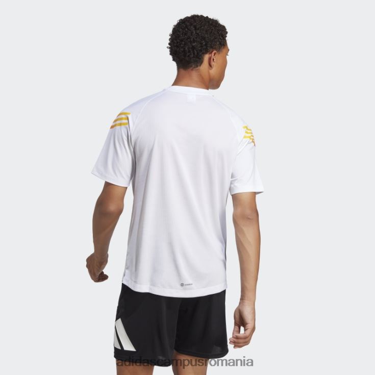 adidas campus romania tricou de antrenament cu 3 dungi cu icoane tren alb bărbați alb J266N213558