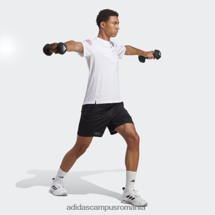 adidas campus romania tricou de antrenament cu 3 dungi cu icoane tren alb bărbați alb J266N213558