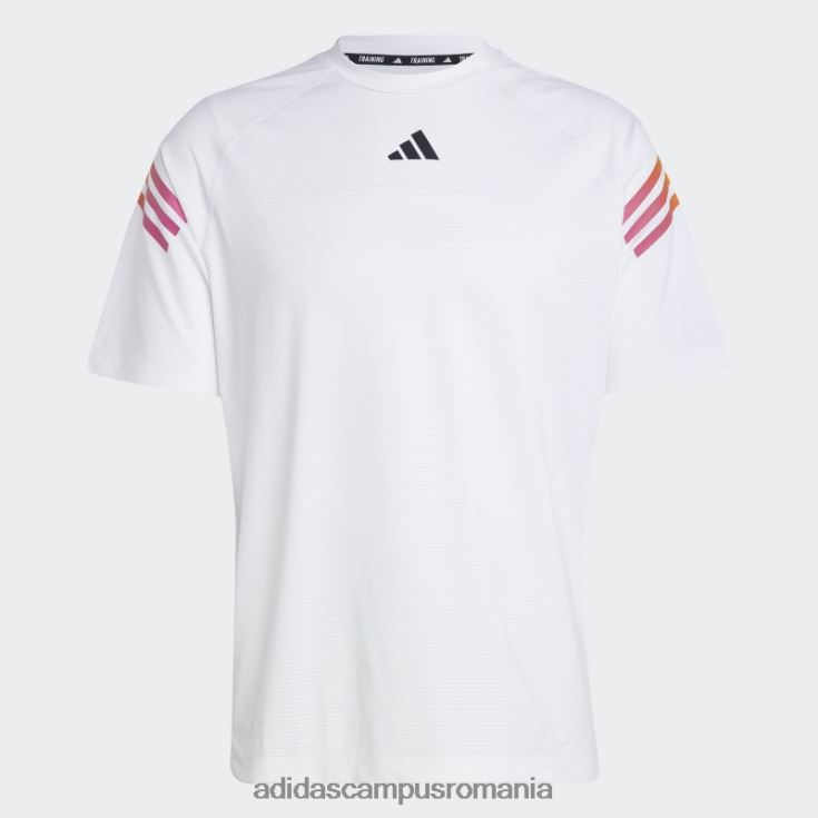 adidas campus romania tricou de antrenament cu 3 dungi cu icoane tren alb bărbați alb J266N213558