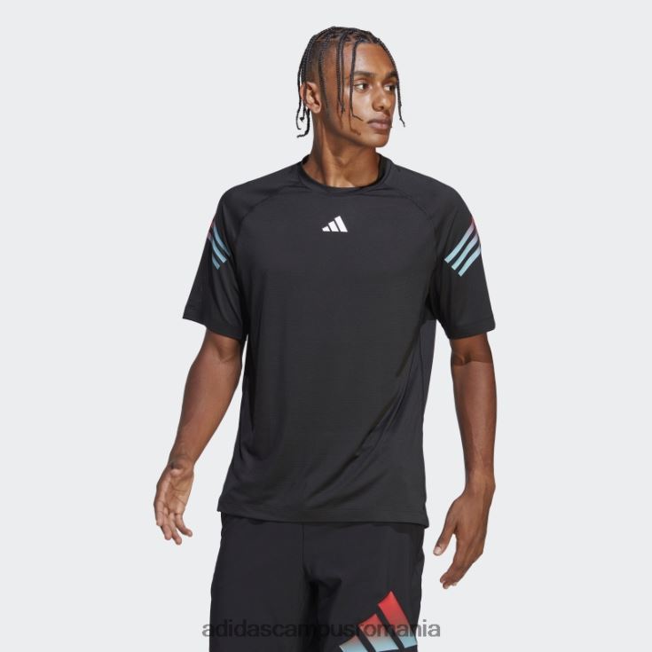 adidas campus romania tricou de antrenament cu 3 dungi negru bărbați negru J266N213207