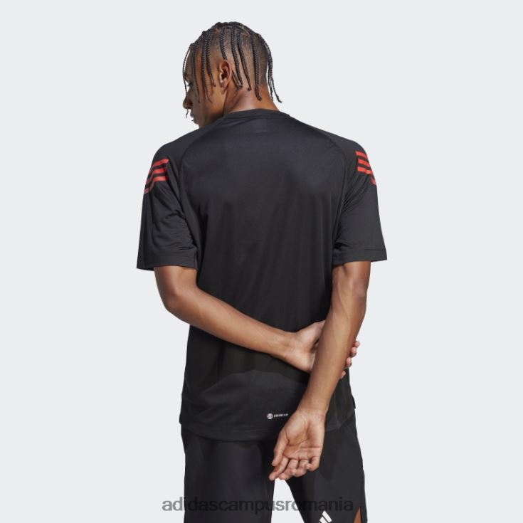 adidas campus romania tricou de antrenament cu 3 dungi negru bărbați negru J266N213207
