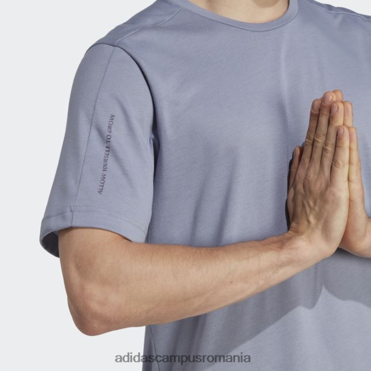 adidas campus romania tricou de antrenament cu bază de yoga violet argintiu bărbați violet argintiu/carbon J266N213684
