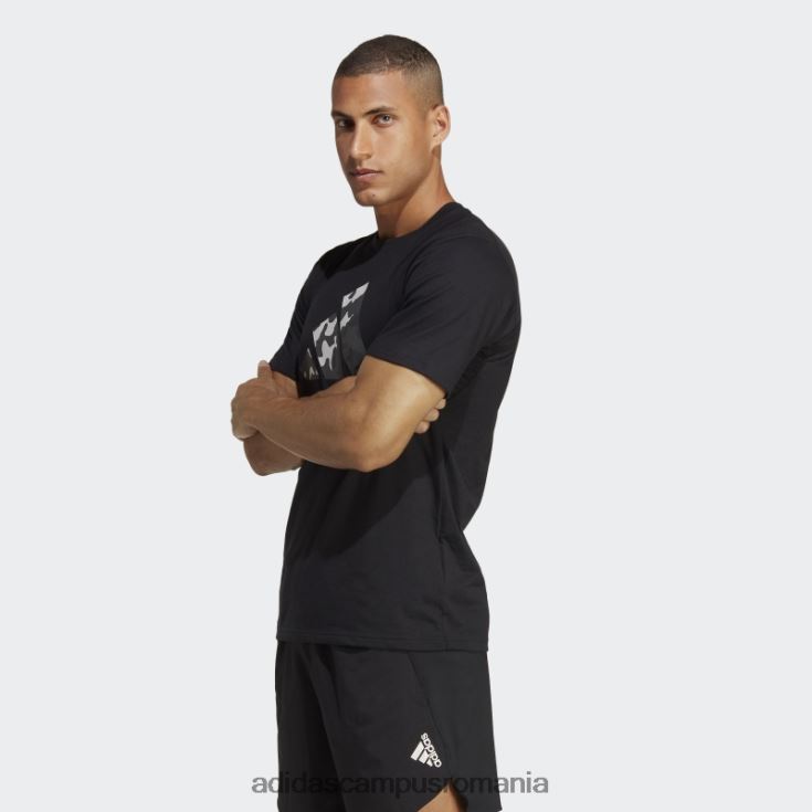 adidas campus romania tricou de antrenament cu logo sezonier negru train essentials bărbați negru J266N26010