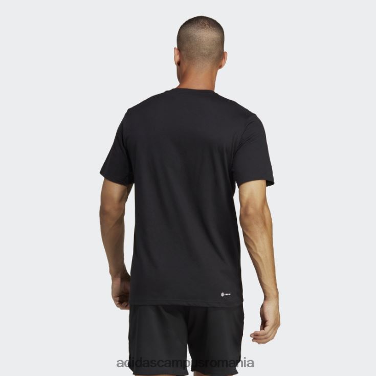 adidas campus romania tricou de antrenament cu logo sezonier negru train essentials bărbați negru J266N26010
