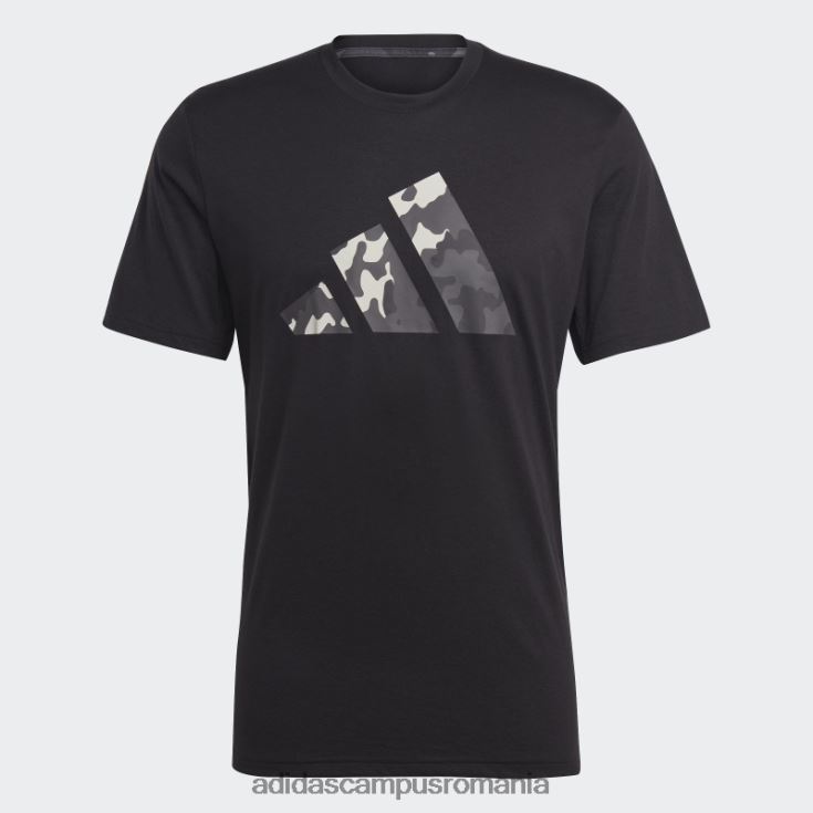 adidas campus romania tricou de antrenament cu logo sezonier negru train essentials bărbați negru J266N26010