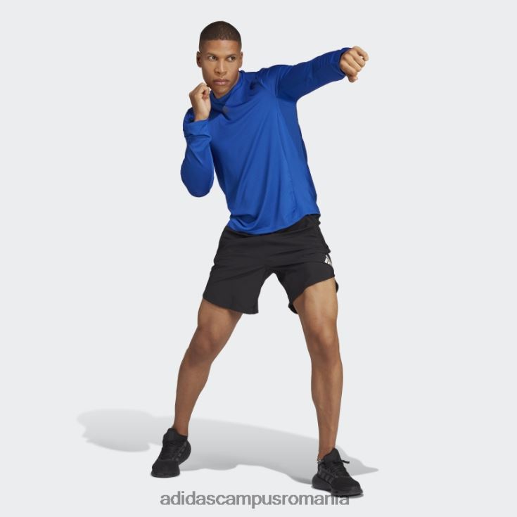adidas campus romania tricou de antrenament cu mânecă lungă hiit albastru regal adidas bărbați albastru regal/albastru J266N27146
