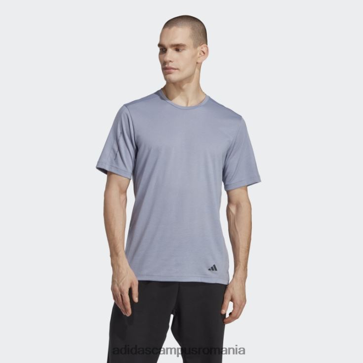 adidas campus romania tricou de antrenament de bază de yoga violet argintiu bărbați violet argintiu/carbon J266N25659