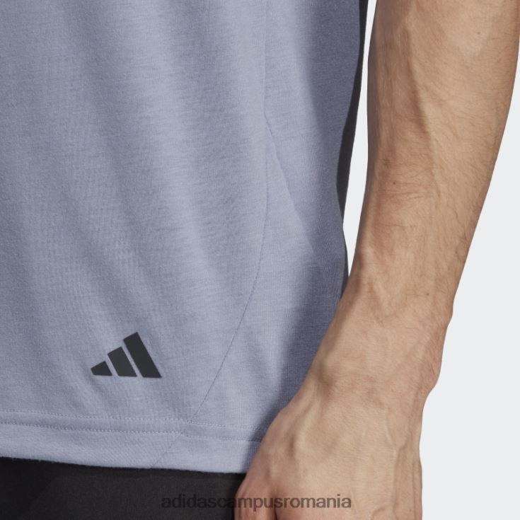 adidas campus romania tricou de antrenament de bază de yoga violet argintiu bărbați violet argintiu/carbon J266N25659