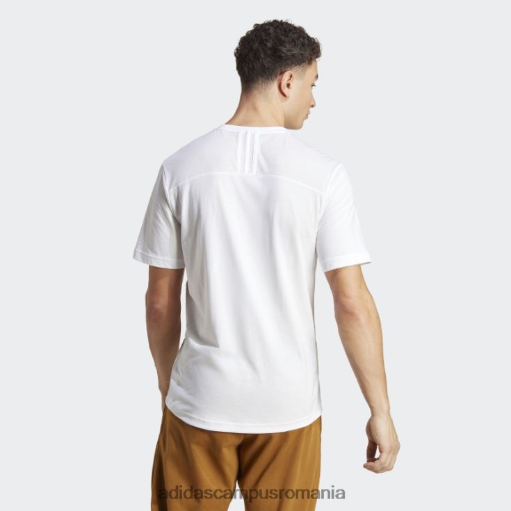 adidas campus romania tricou de antrenament de bază yoga alb bărbați alb/carbon J266N214222