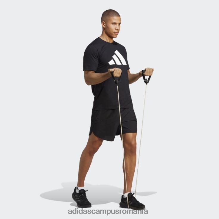 adidas campus romania tricou de antrenament elegant cu logo feelready essentials alb bărbați alb negru J266N24945