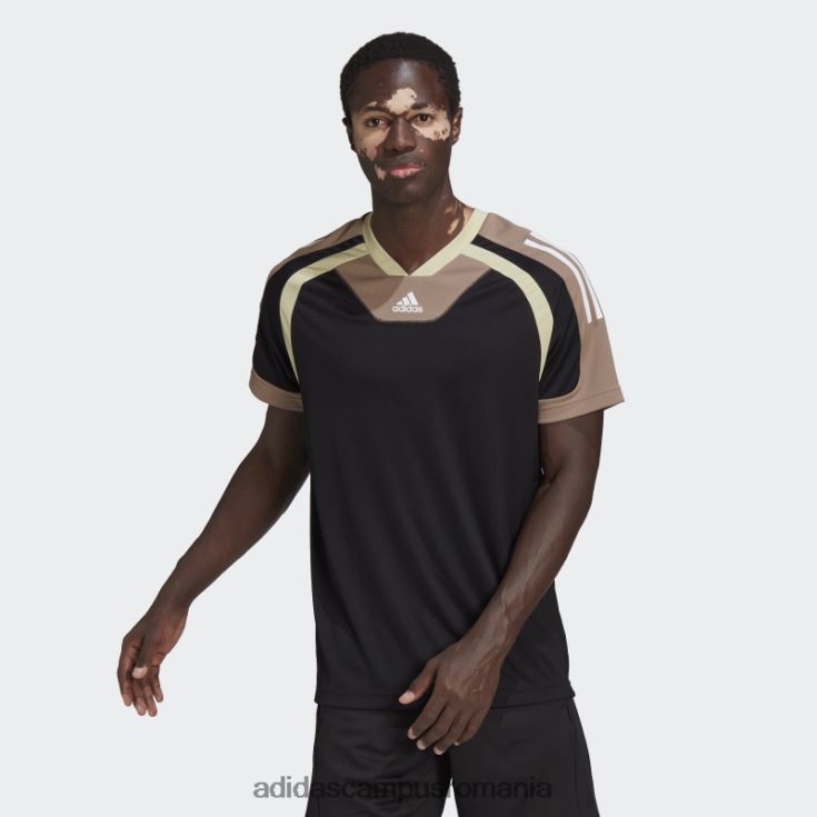 adidas campus romania tricou de antrenament negru bărbați negru/maro cretos/alb J266N215254